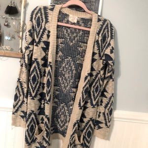 Hippie Rose Open front cardigan